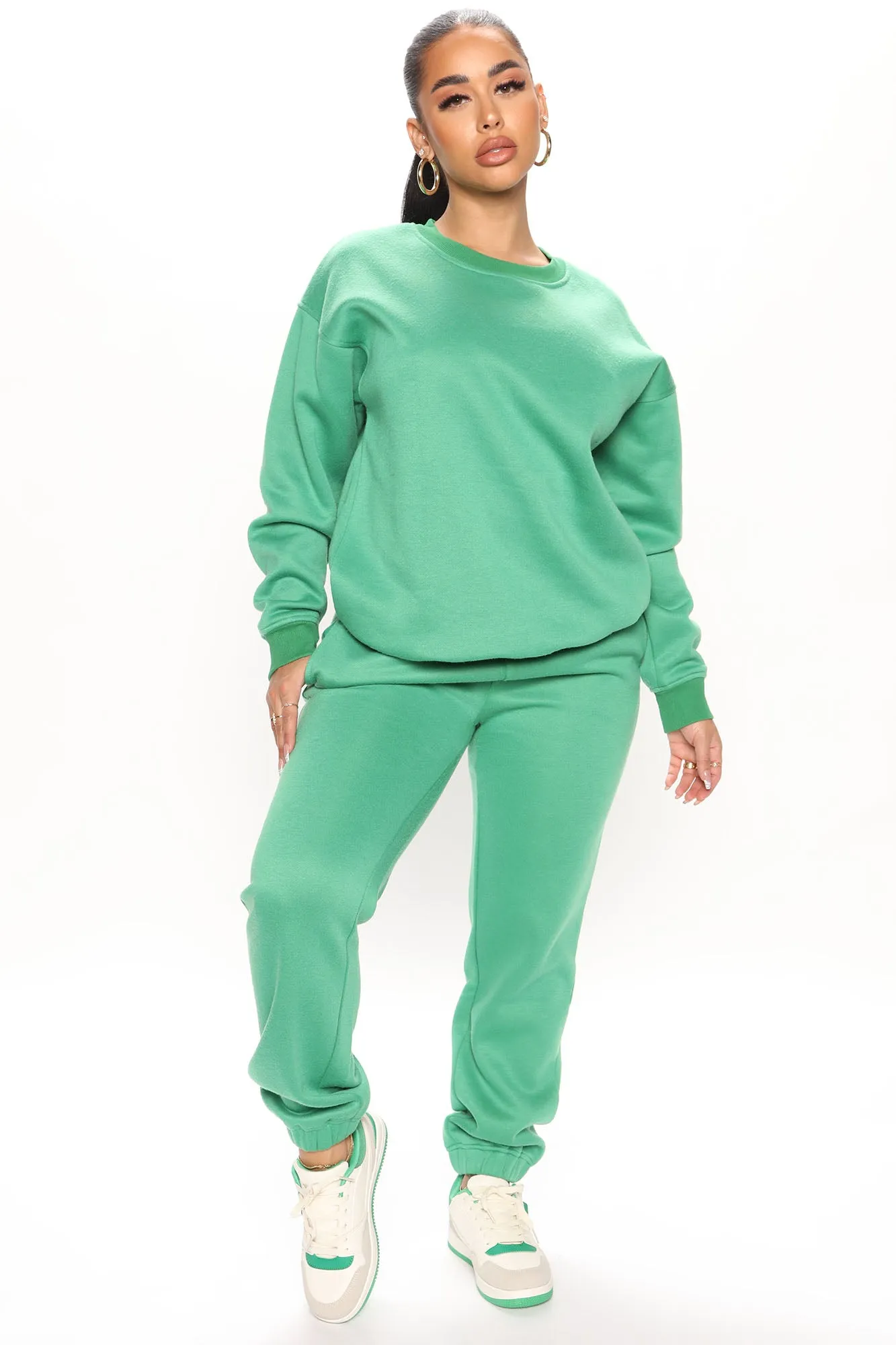 1 800 Smile Happy Face Sweatshirt - Kelly Green