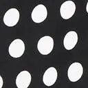 1950s Style Black & White Polka Dot Swing Skirt