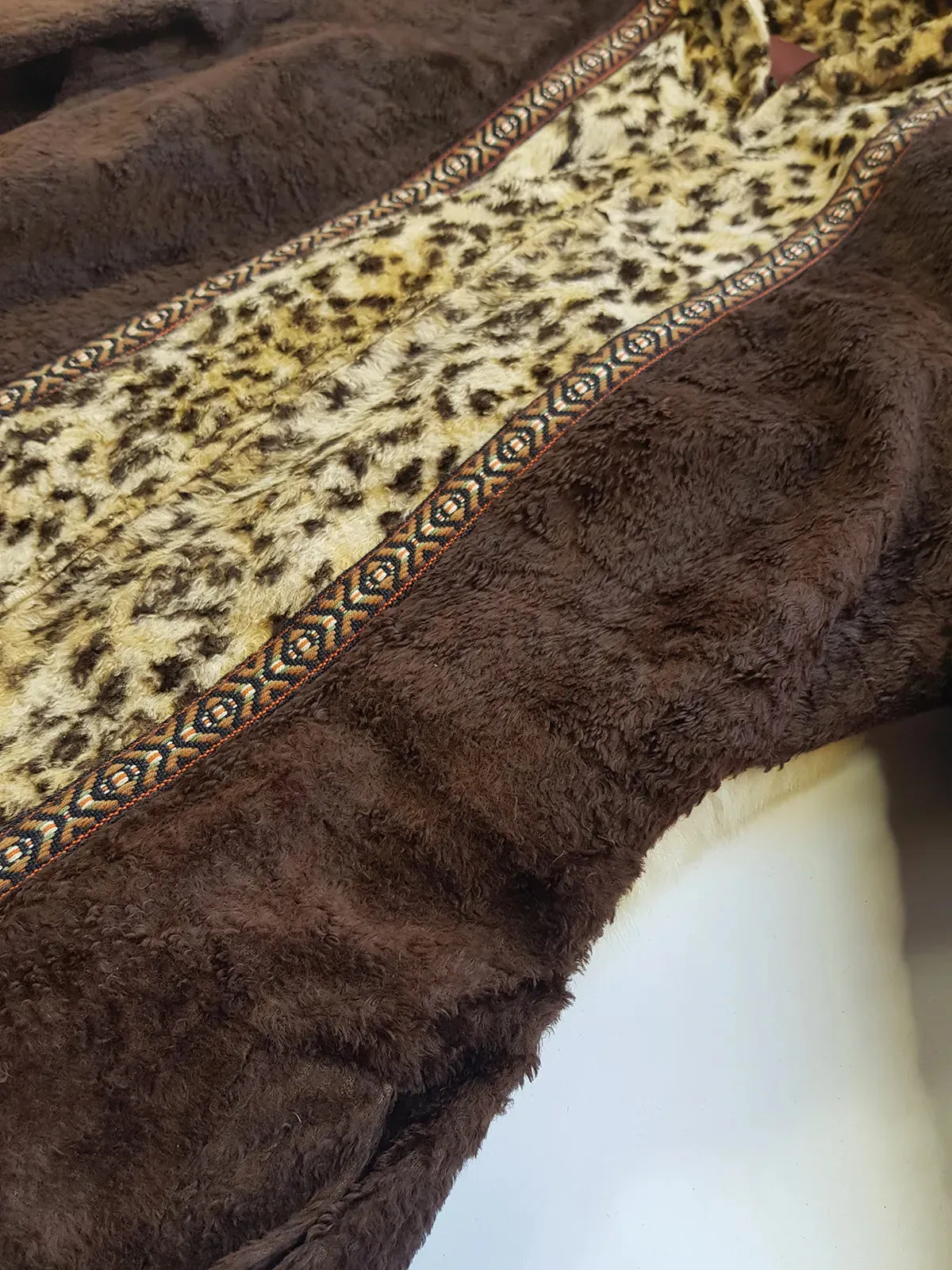 1960s Vintage Rare & Wild Leopard Rockstar Hooded Coat - Authentic Penny Lane Vibes - Vegan