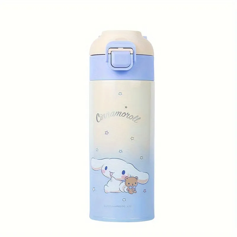 1pc, Vacuum Flask, 13.53oz Insulated Water Bottles, Cinnamoroll Cute Kawaii Travel Thermal Cups, For Hot And Cold Beverages, Summer Winter Drinkware, Gifts