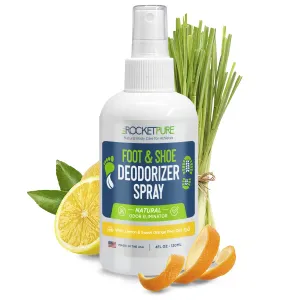 4oz Natural Foot & Shoe Deodorizer Spray - Lemon