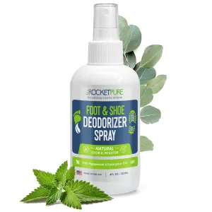 4oz Natural Foot & Shoe Deodorizer Spray - Mint