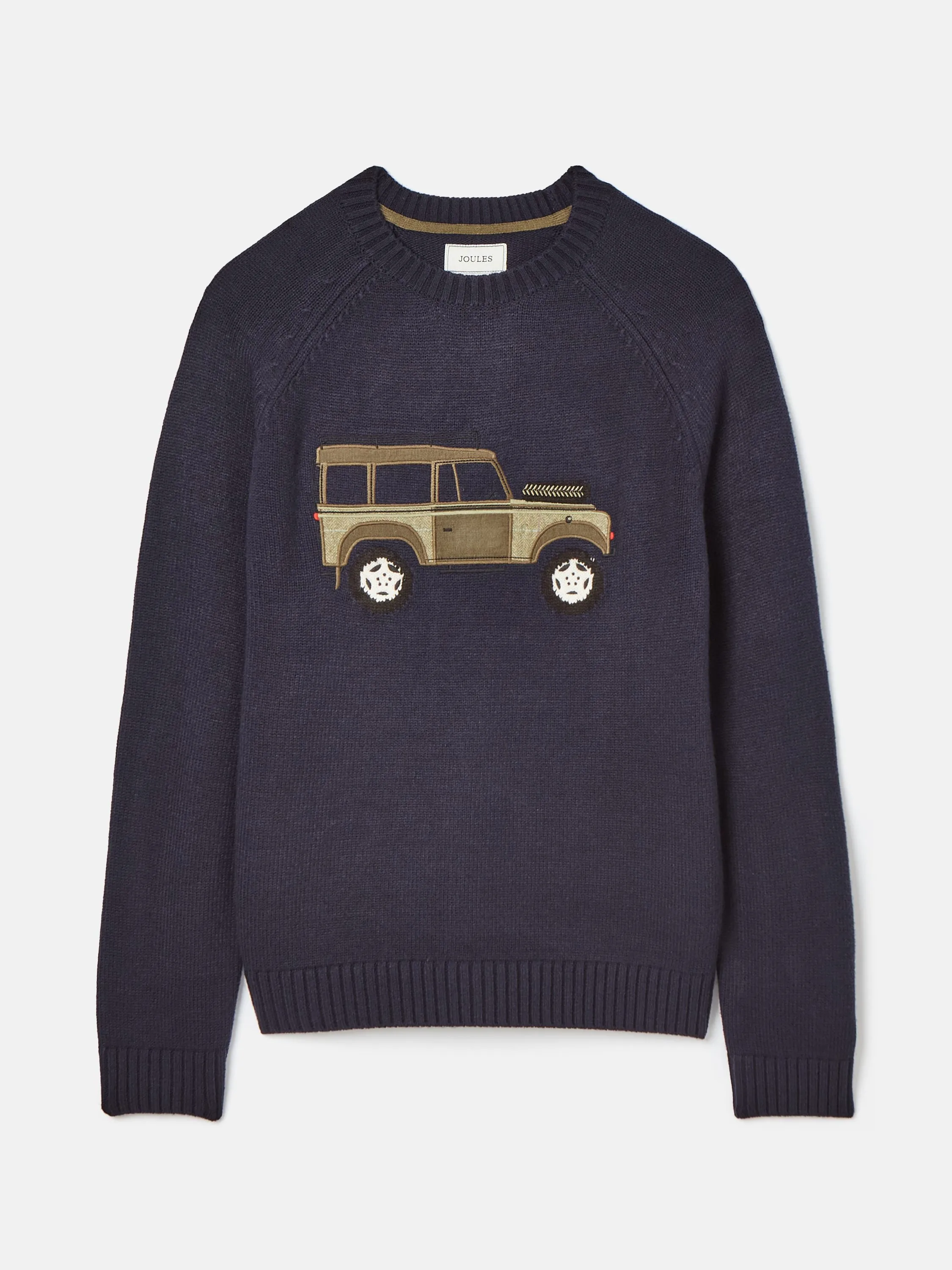 4x4 Navy Applique Crew Neck Jumper