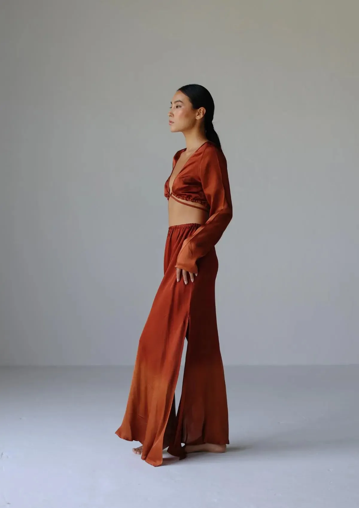 ADELE MAXI SKIRT - PICANTE/ COPPER OMBRE