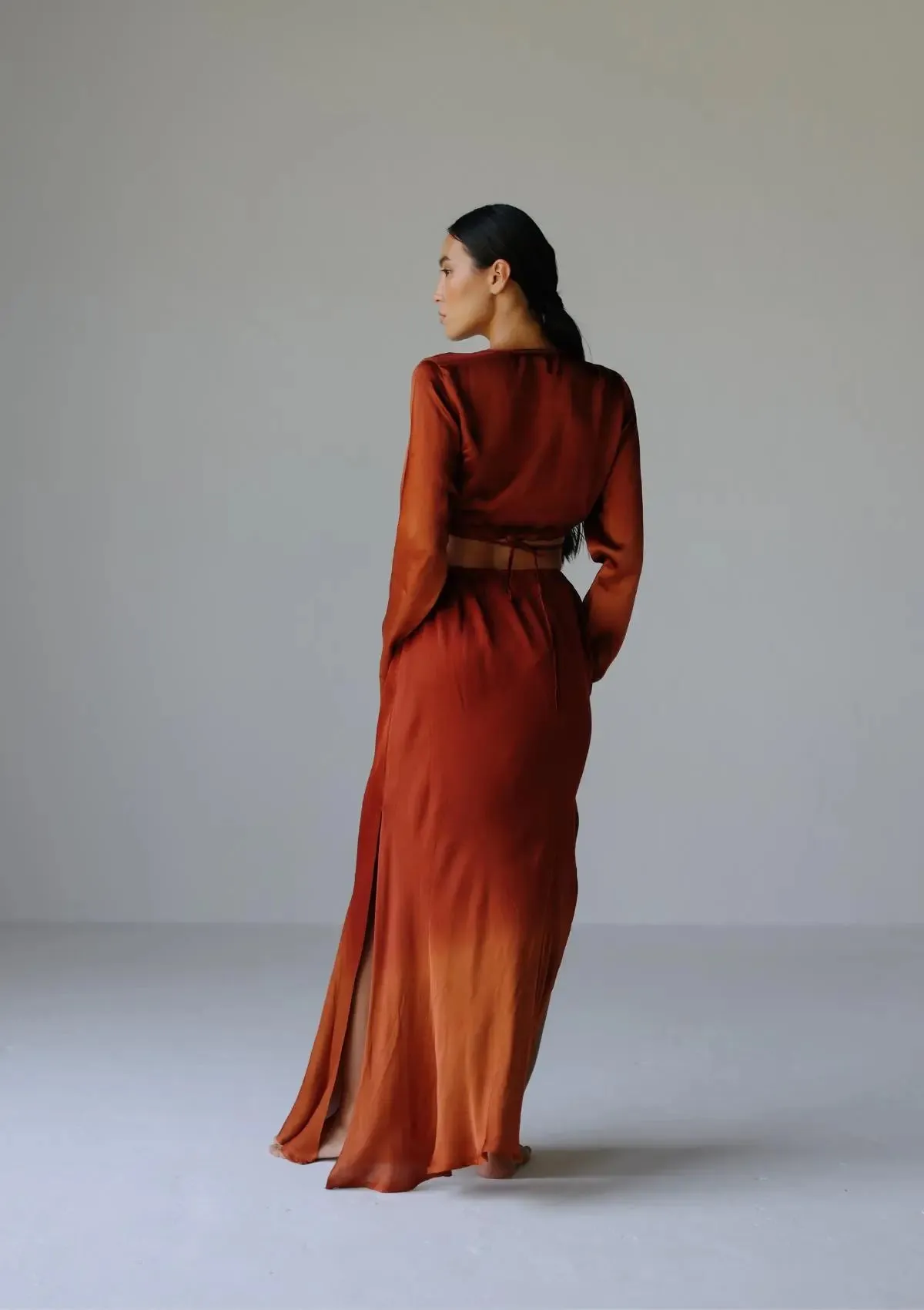 ADELE MAXI SKIRT - PICANTE/ COPPER OMBRE