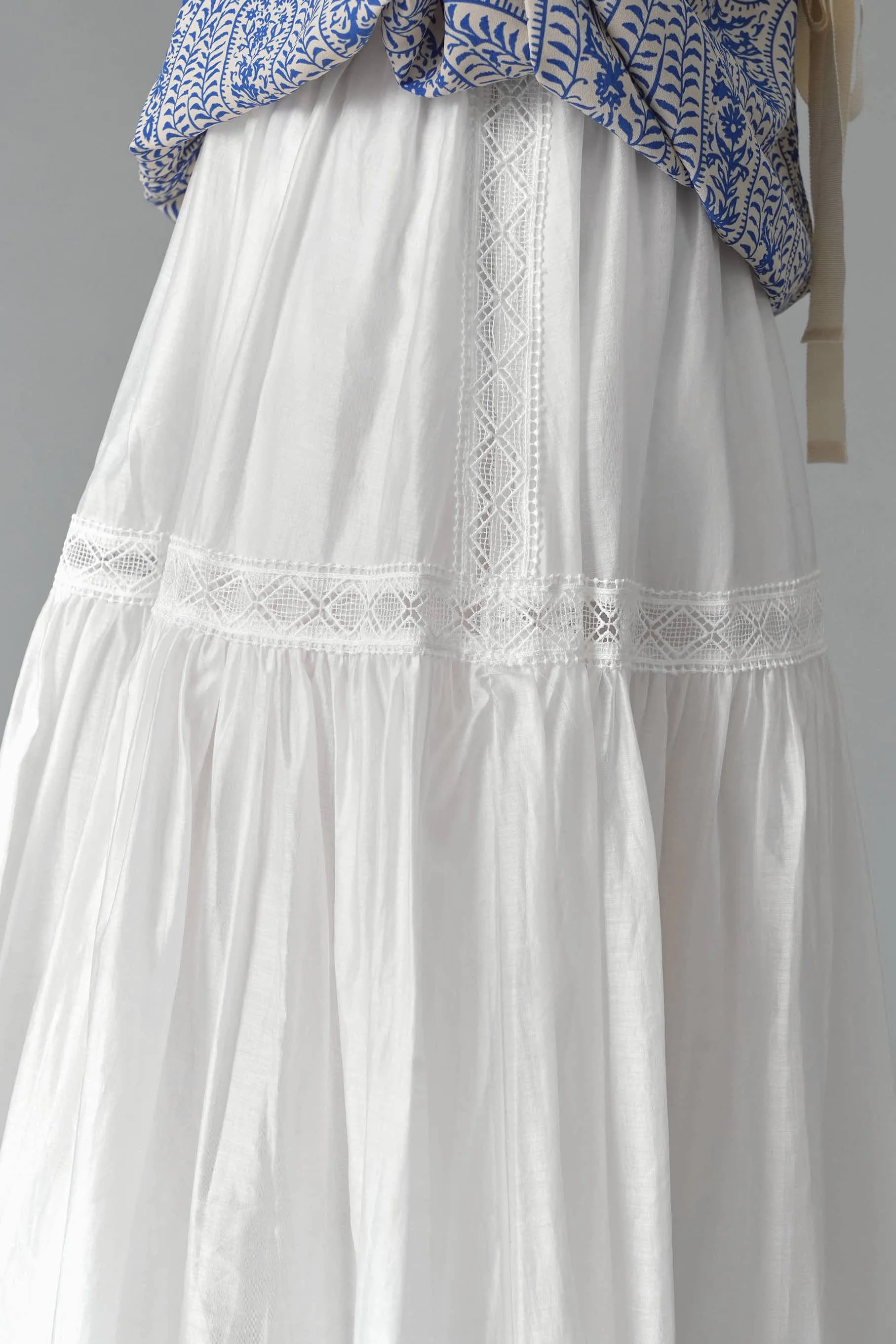 Adeline Maxi Skirt, White