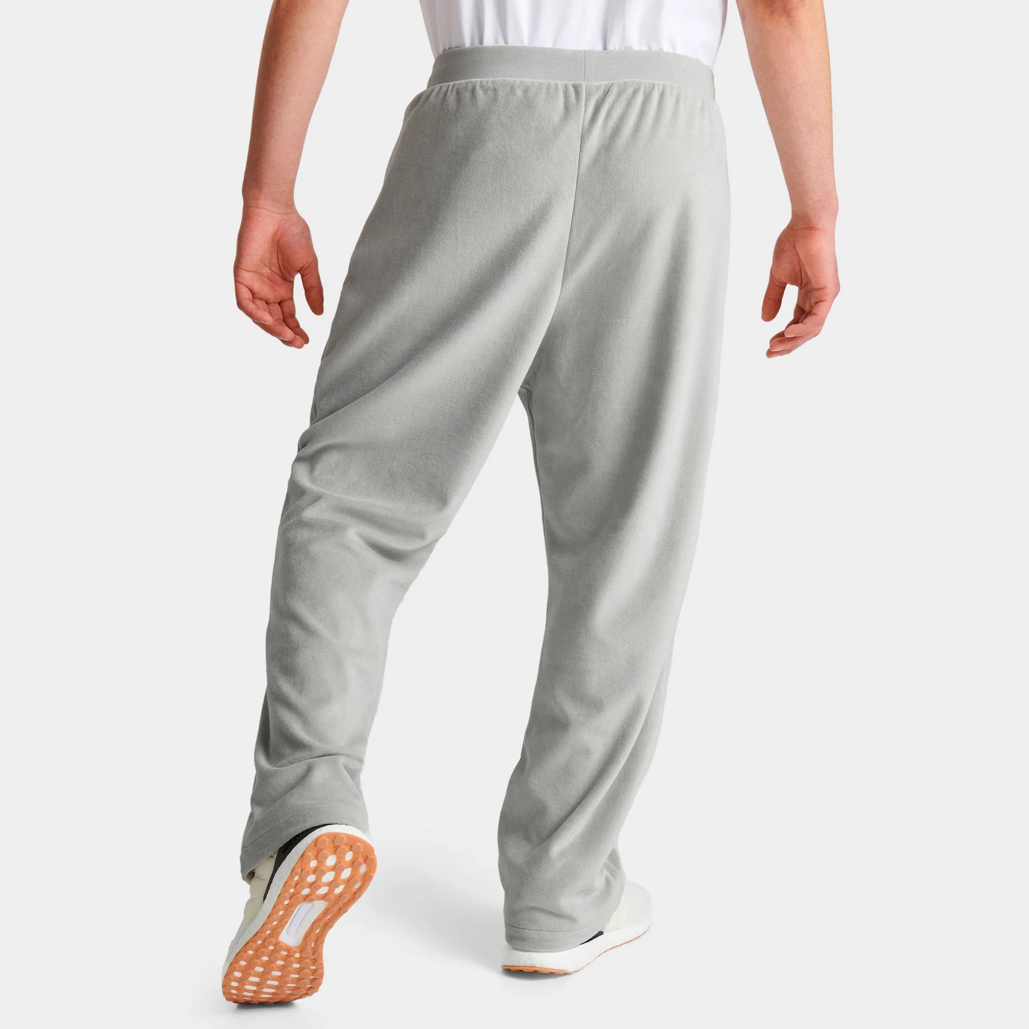 adidas Basketball Velour Pants / Metal Grey