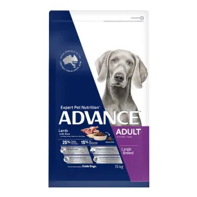 Advance Large Breed Lamb & Rice Adult Dry Dog Food 15kg