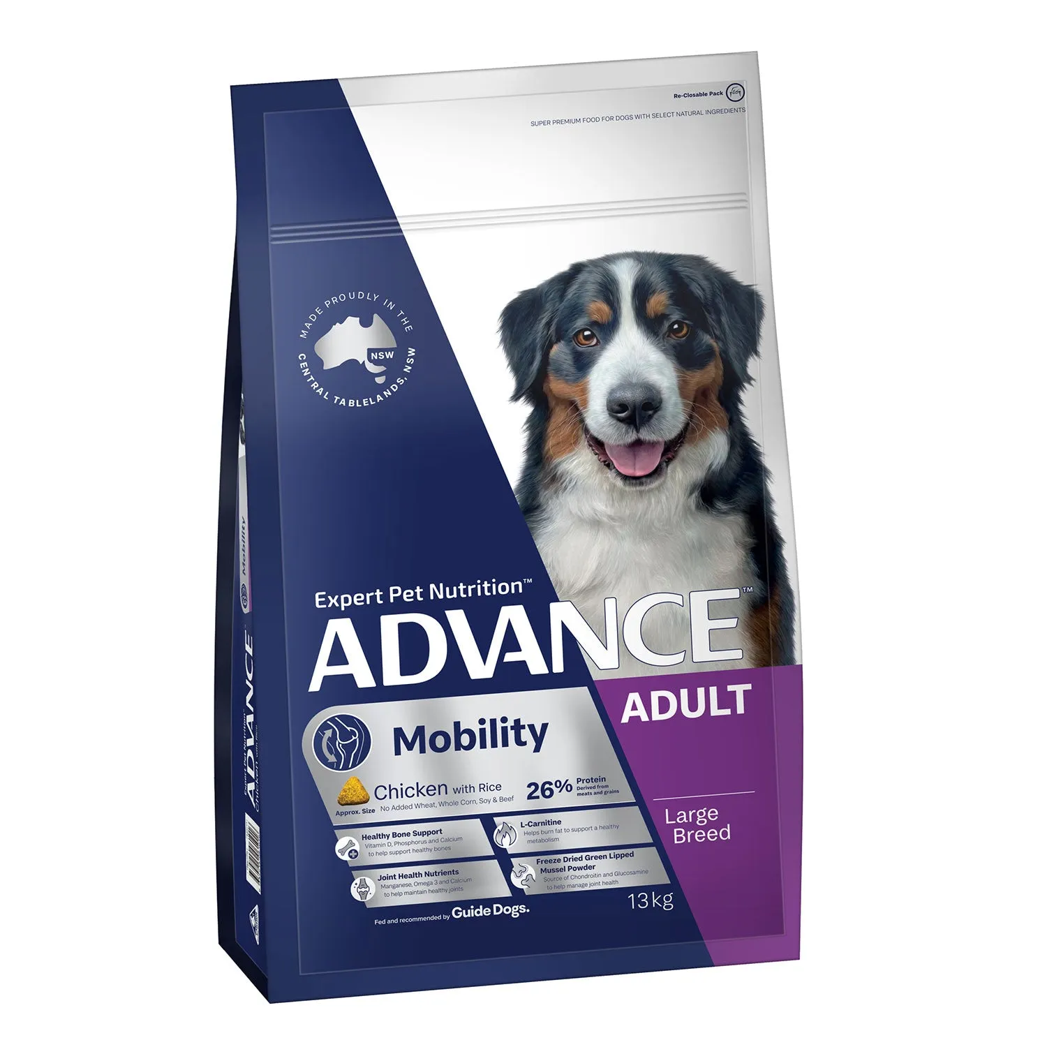 Advance Large Breed Mobility Chicken & Rice Adult Dry Dog Food 13kg