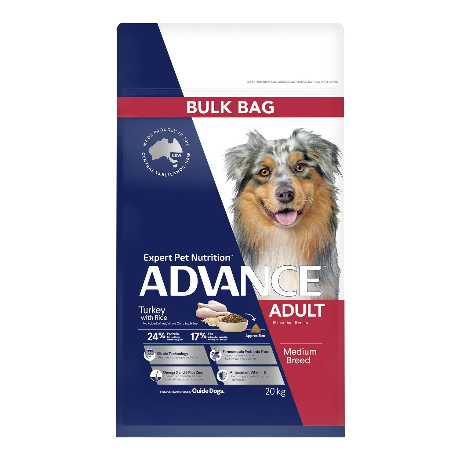 Advance Medium Breed Turkey & Rice Adult Dry Dog Food