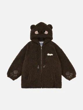 Aelfric Eden Cute Animal Sherpa Coat