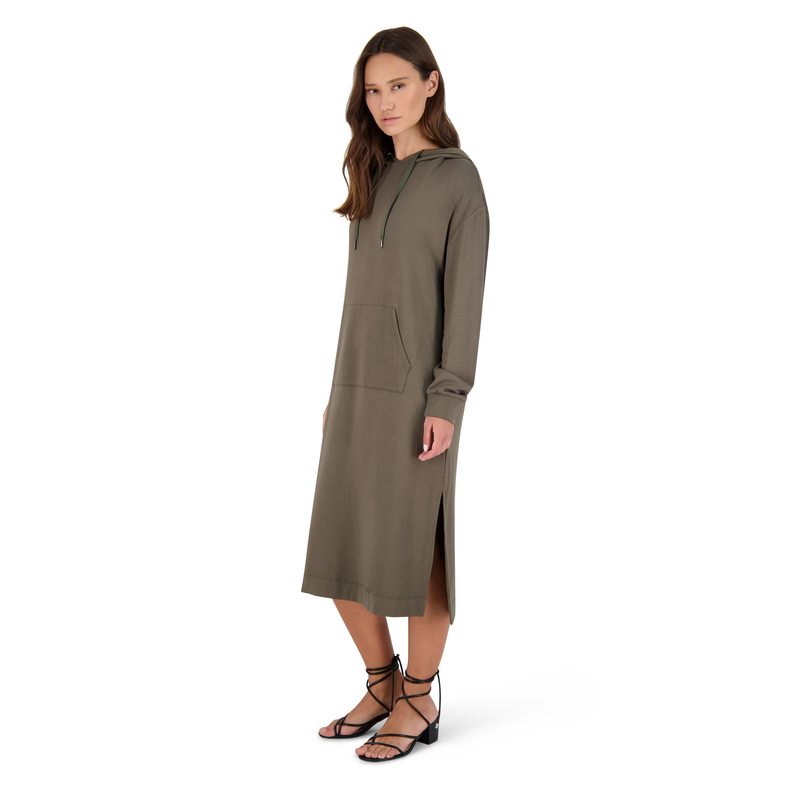 ALL GOOD IN THE HOOD DRESS OLIVE