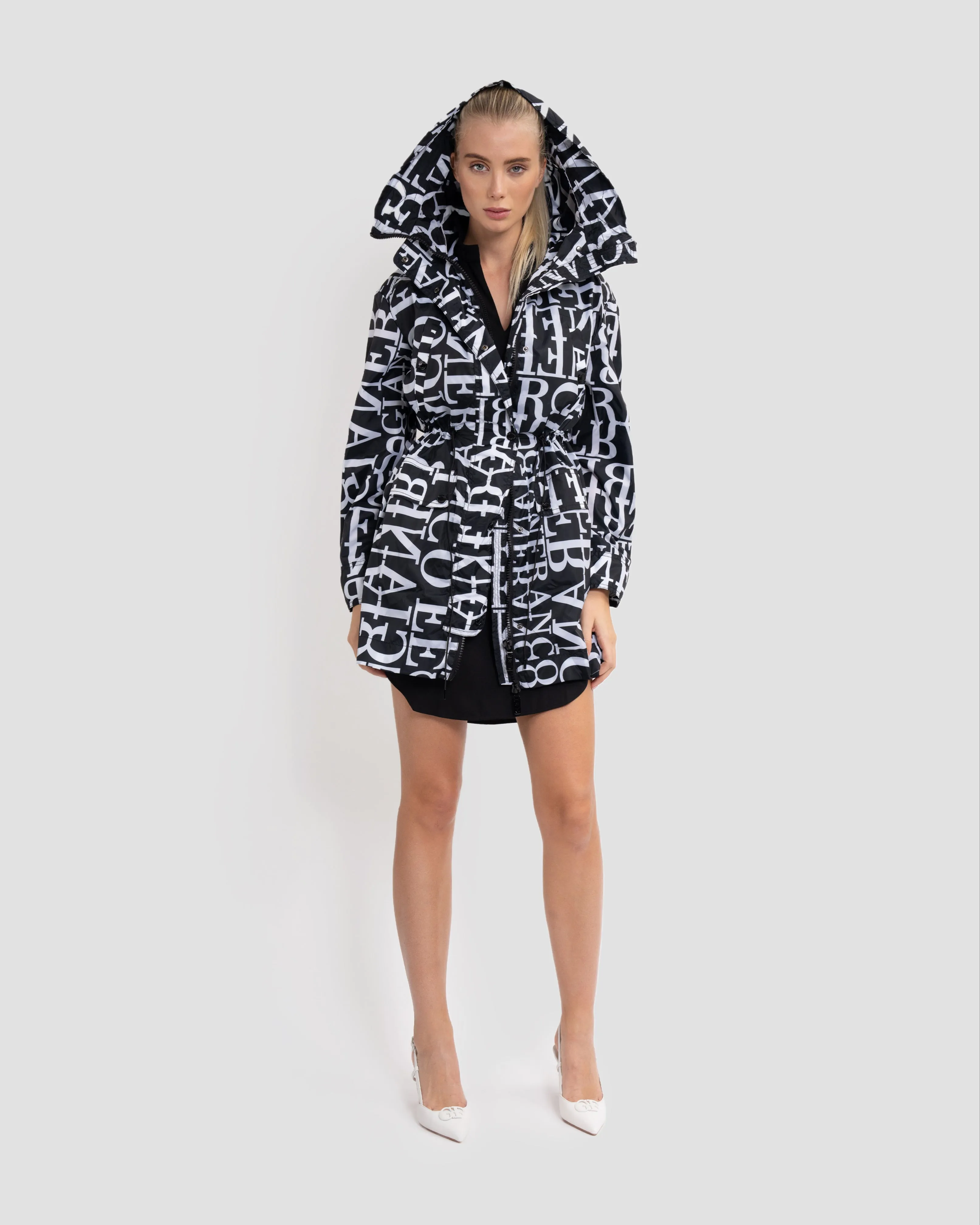 All-Over Logo Raincoat Jacket