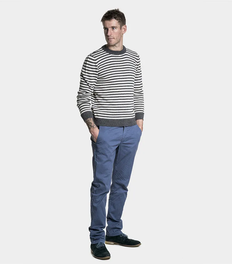 Alpaca Blend Stripe Crew Jumper