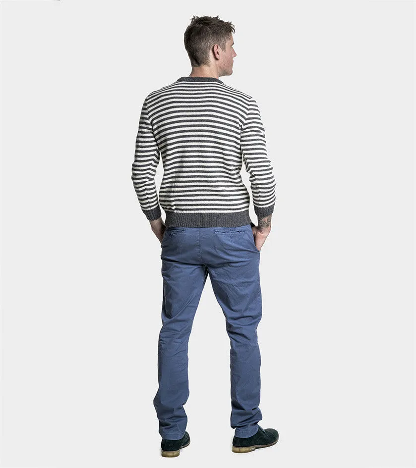 Alpaca Blend Stripe Crew Jumper