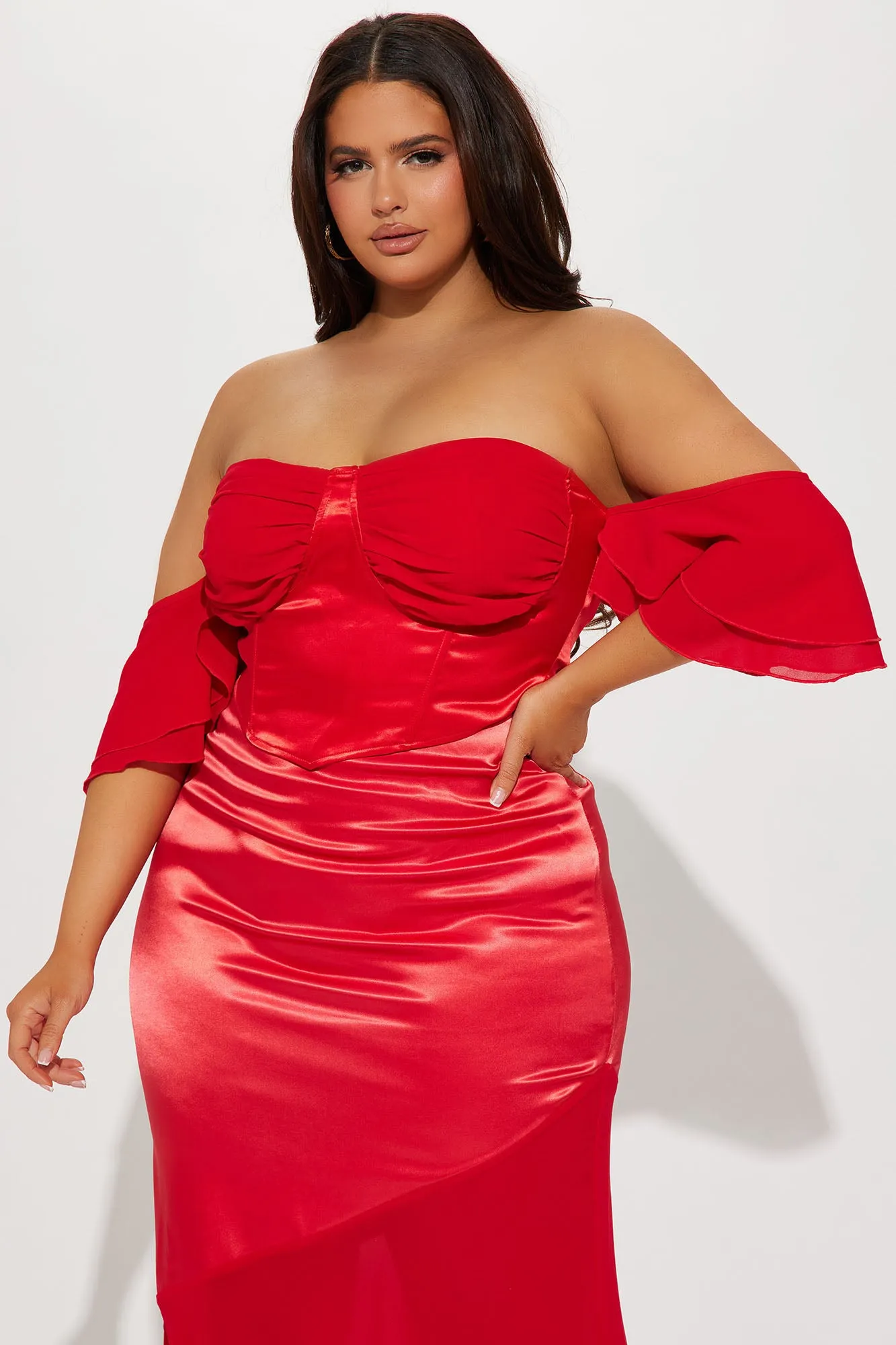 Always Classy Skirt Set - Red