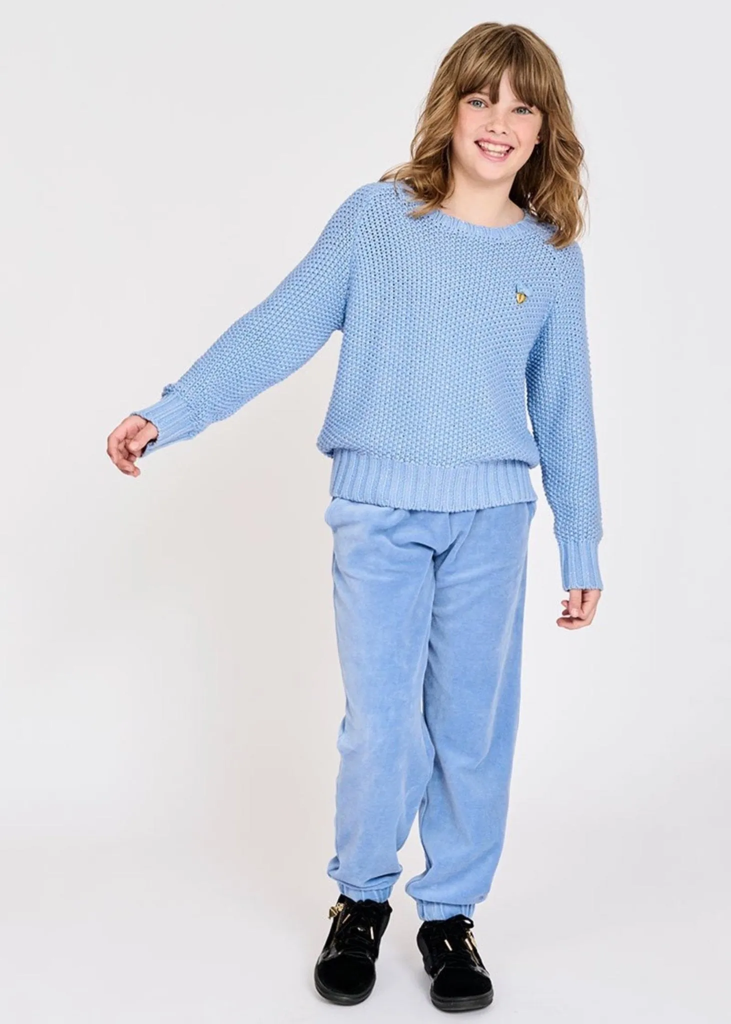 Angel's Face Girls Misty Blue May Jumper Sweater