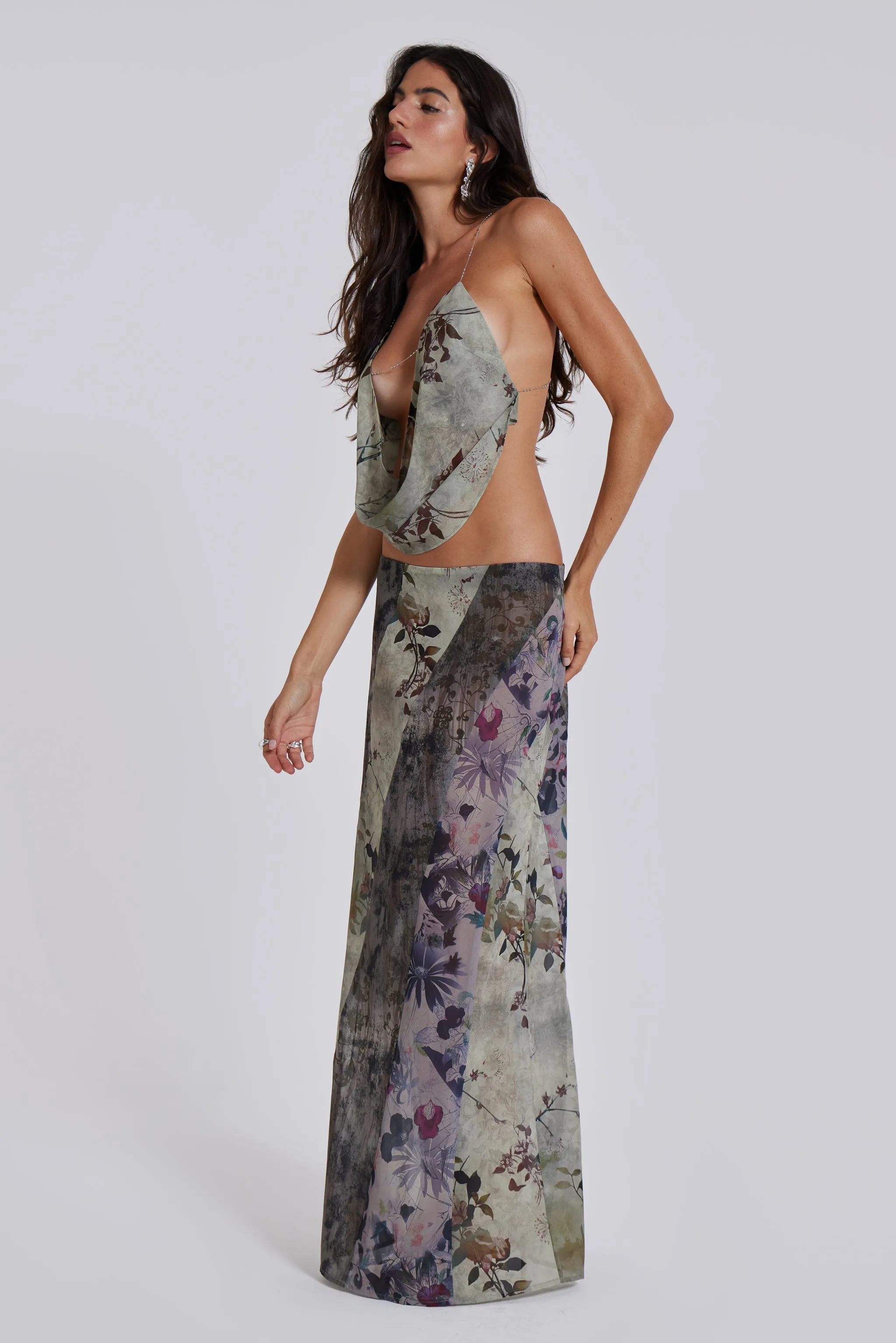 Asteria Panelled Maxi Skirt