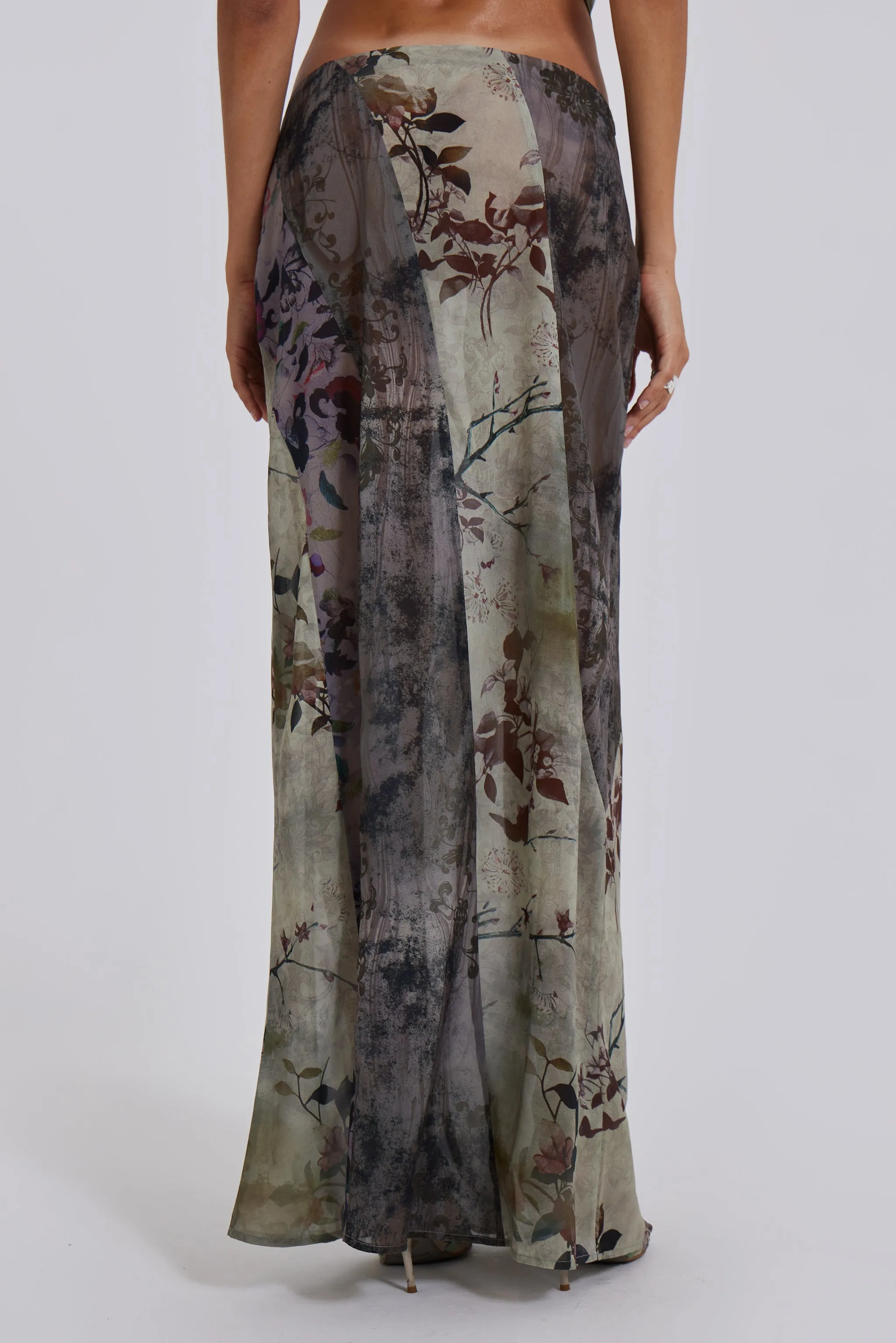 Asteria Panelled Maxi Skirt