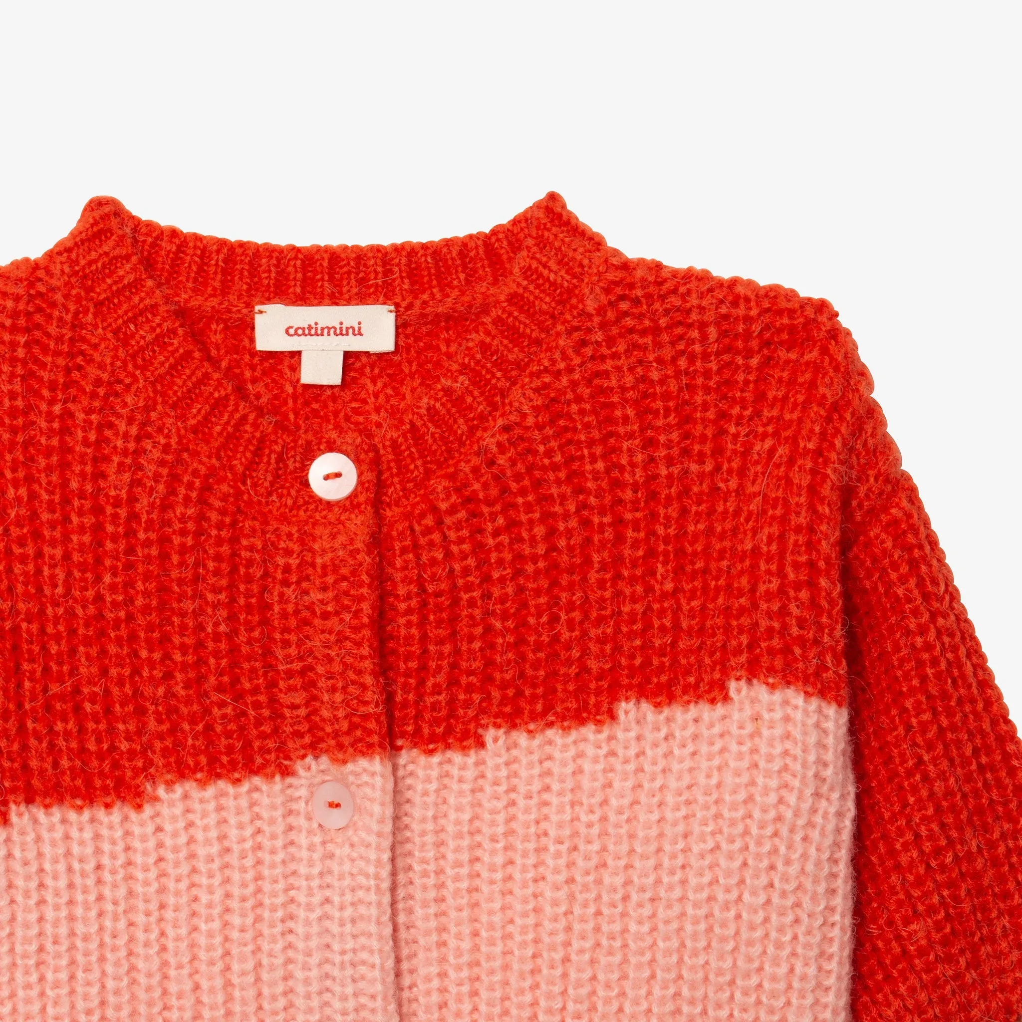 Baby girls' red cardigan