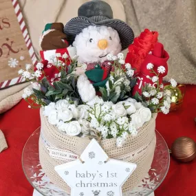 Baby's First Christmas 'Frosty's Festive Forest' Festive Christmas Cake