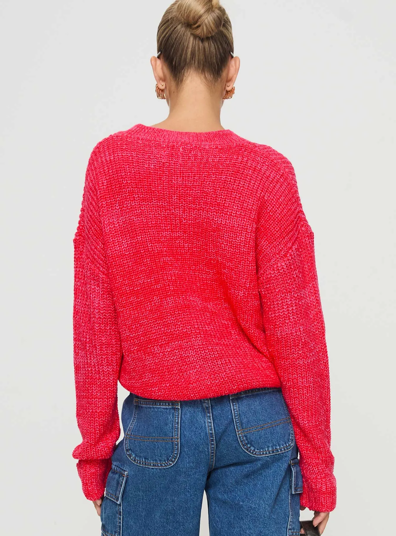 Bae Sweater Pink/ Red