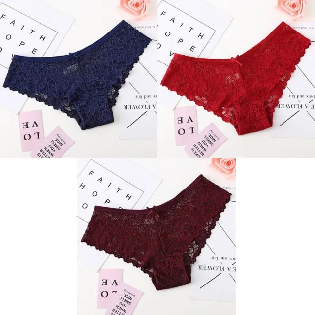 Bannirou Lace Brazilian Panties (3 pack)