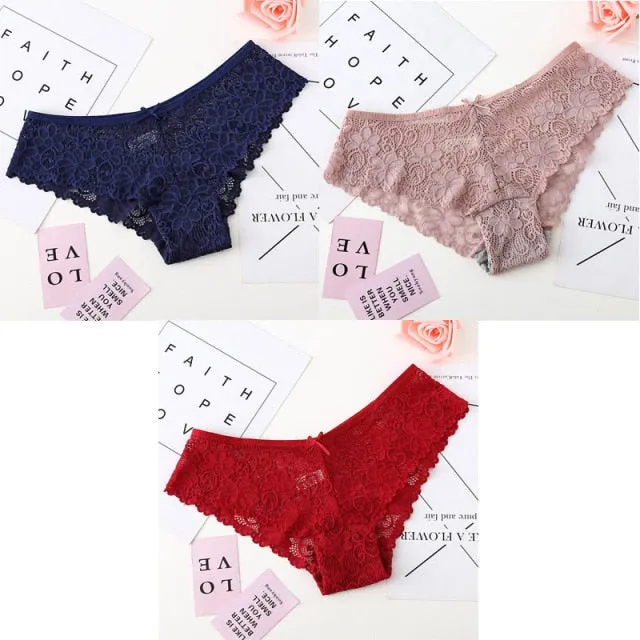 Bannirou Lace Brazilian Panties (3 pack)