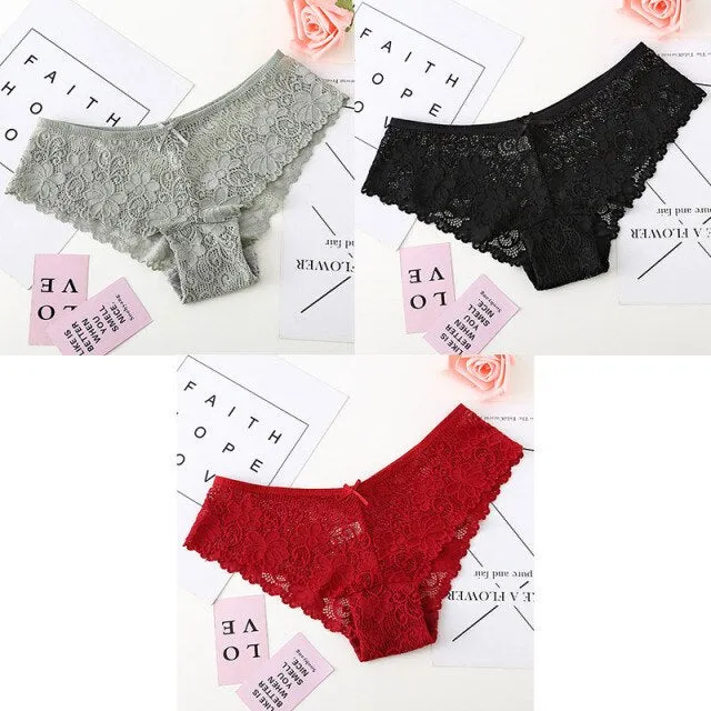 Bannirou Lace Brazilian Panties (3 pack)