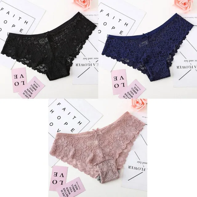 Bannirou Lace Brazilian Panties (3 pack)