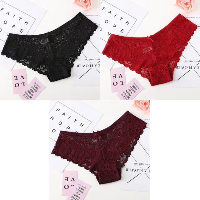 Bannirou Lace Brazilian Panties (3 pack)