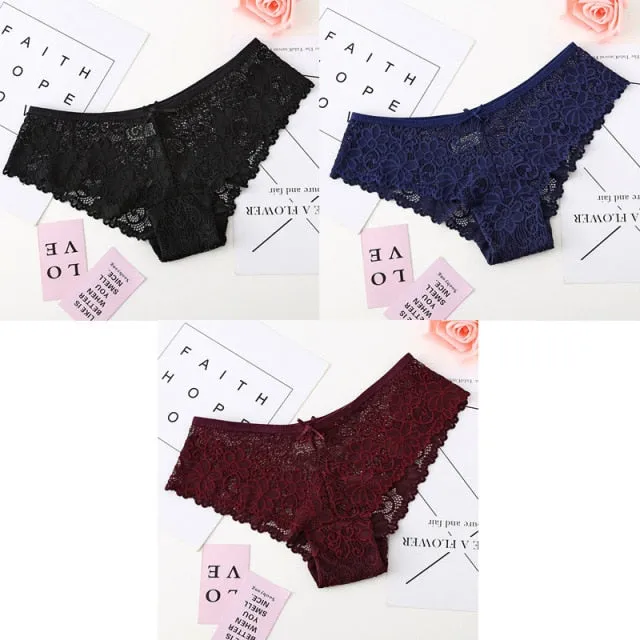 Bannirou Lace Brazilian Panties (3 pack)