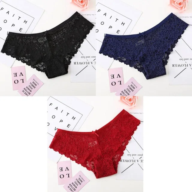 Bannirou Lace Brazilian Panties (3 pack)