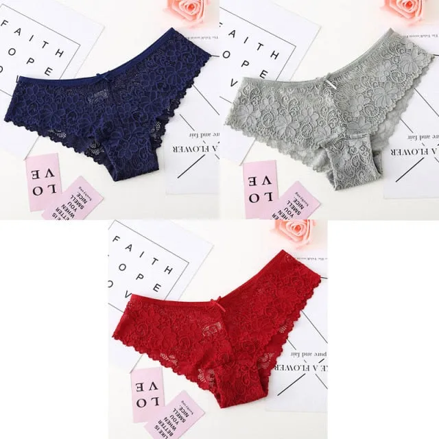 Bannirou Lace Brazilian Panties (3 pack)