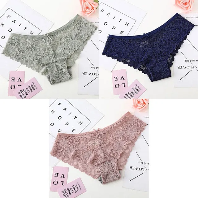 Bannirou Lace Brazilian Panties (3 pack)