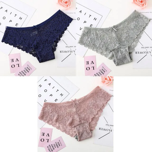 Bannirou Lace Brazilian Panties (3 pack)