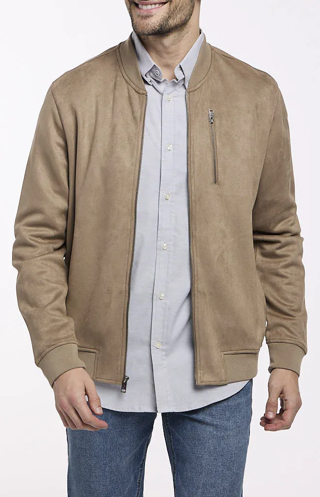 Ben Sherman Faux Suede Bomber