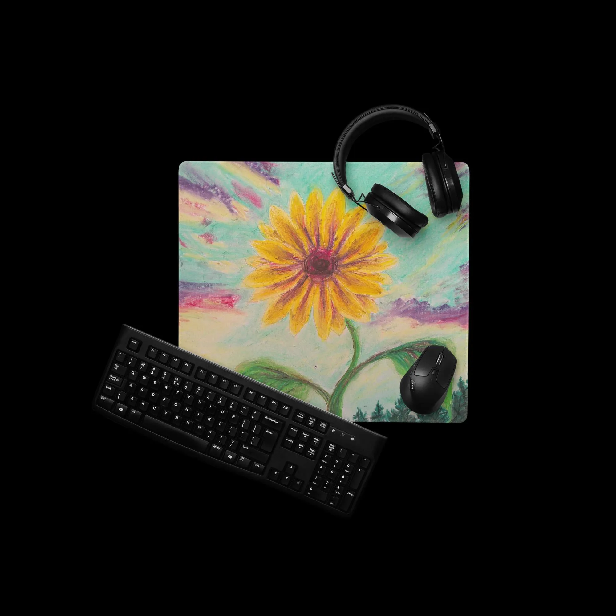 Berry Sunflower ~ Gaming Mouse Pad