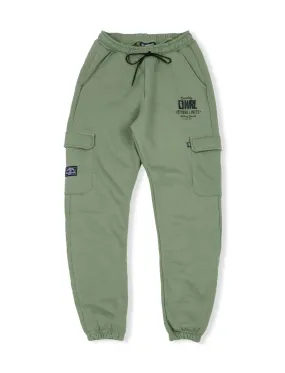 BEYOND OIL GREEN CARGO SWEATPANTS