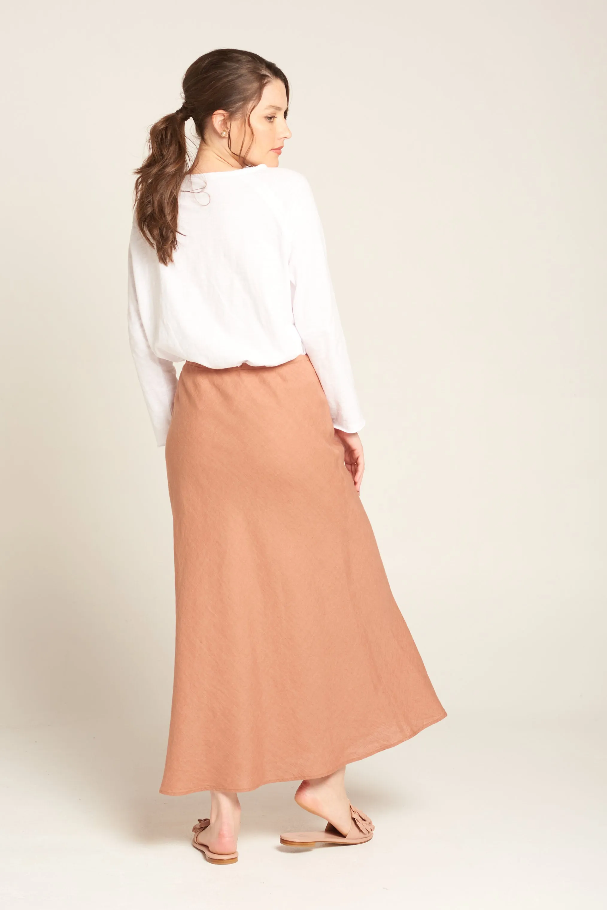 Bias Cut Skirt Brick