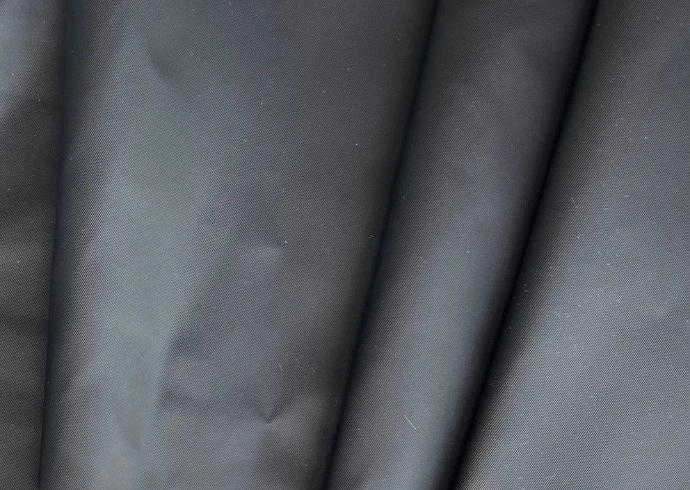 Black Laminated Waterproof Technical Polyester Twill