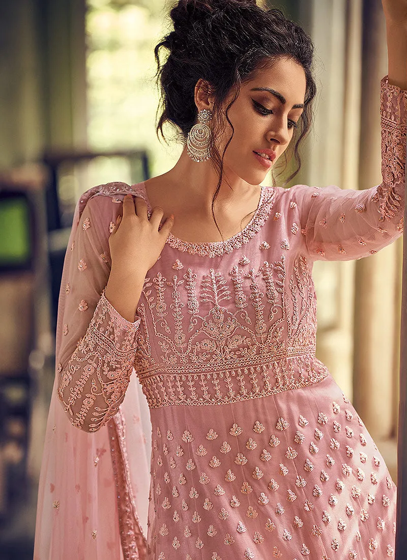 Blush Pink Designer Anarkali Suit