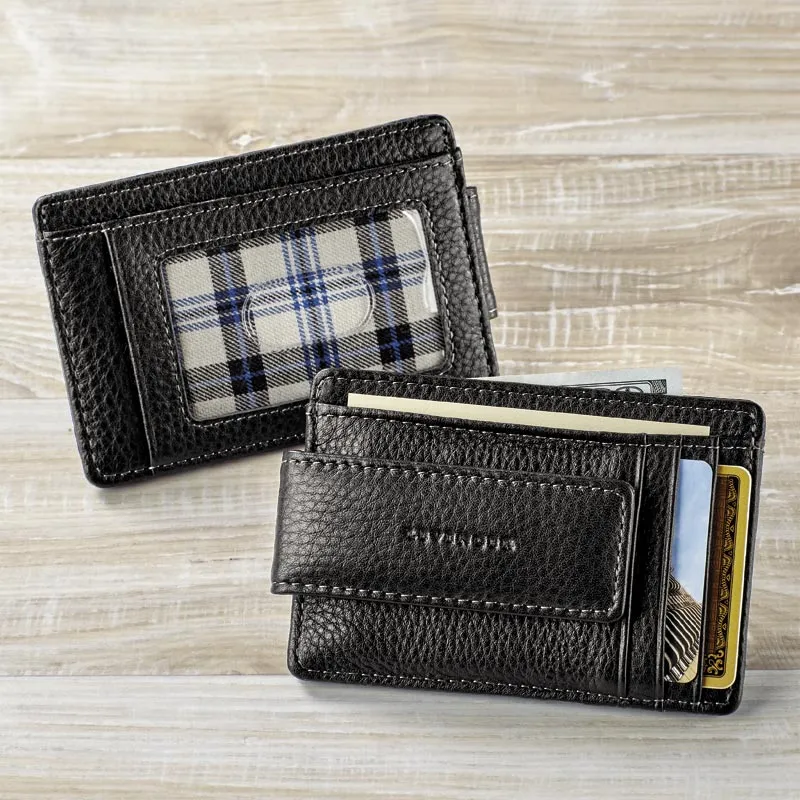 Bomber Jacket RFID Money Clip Card Wallet