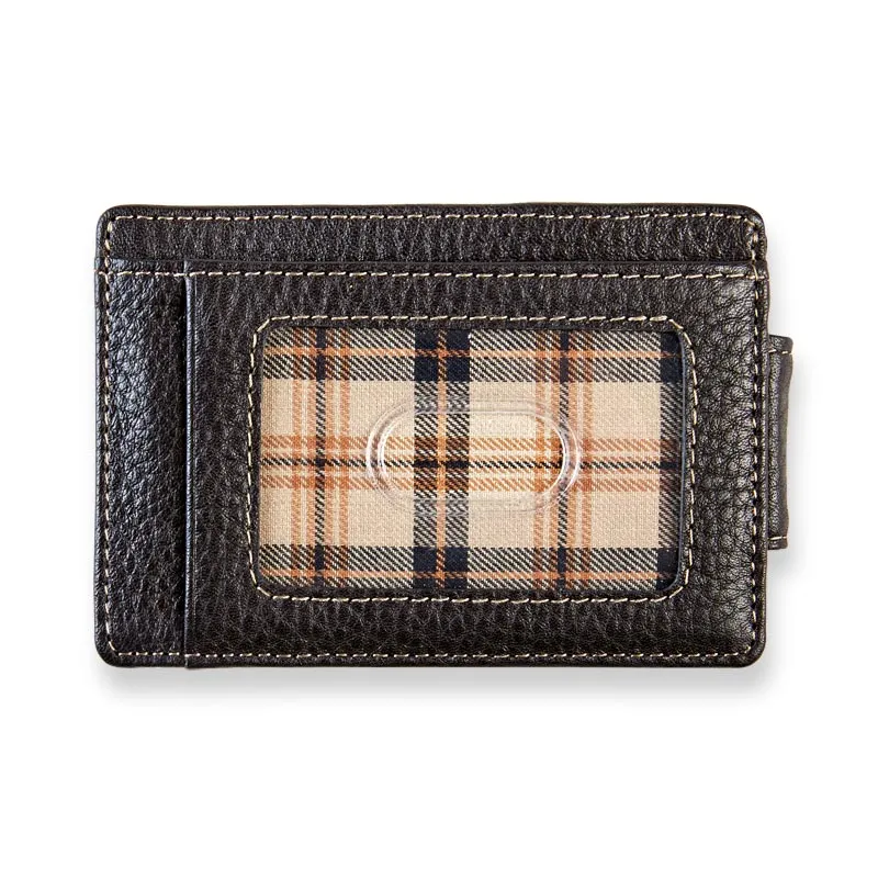 Bomber Jacket RFID Money Clip Card Wallet