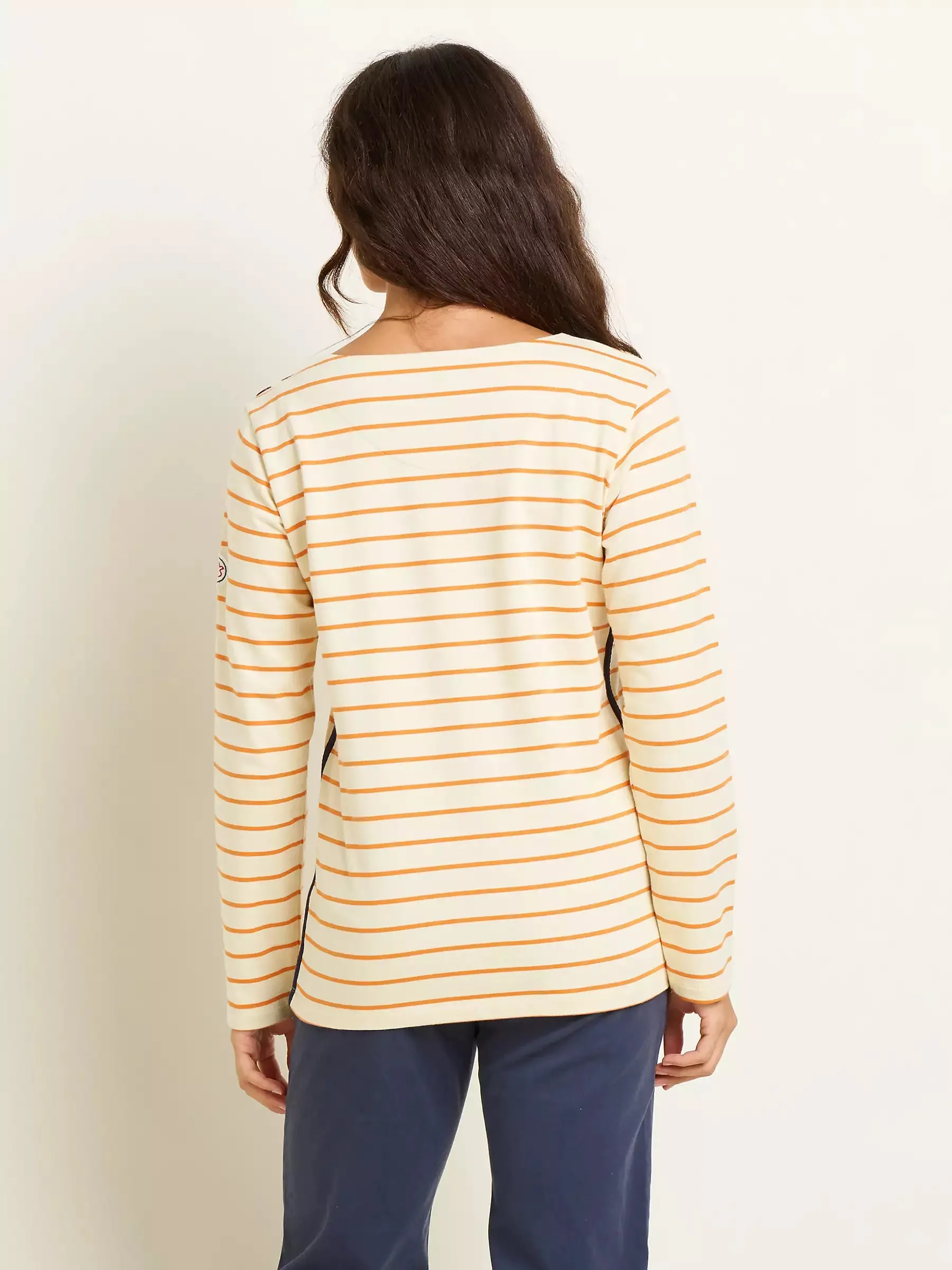 BRAKEBURN Bella Stripe Crew Neck Sweatshirt