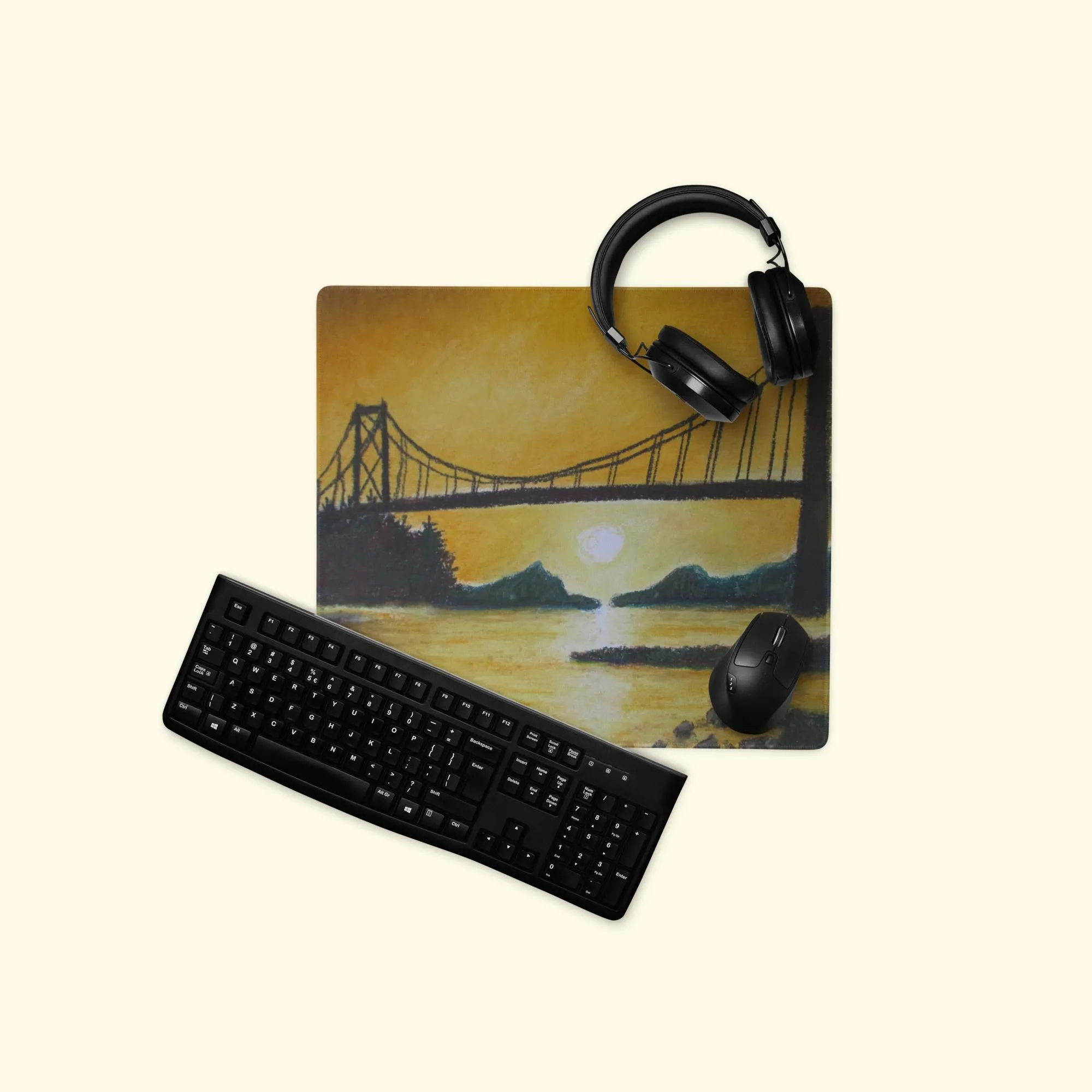 Bridge of Yellow ~ Gaming Mouse Pad