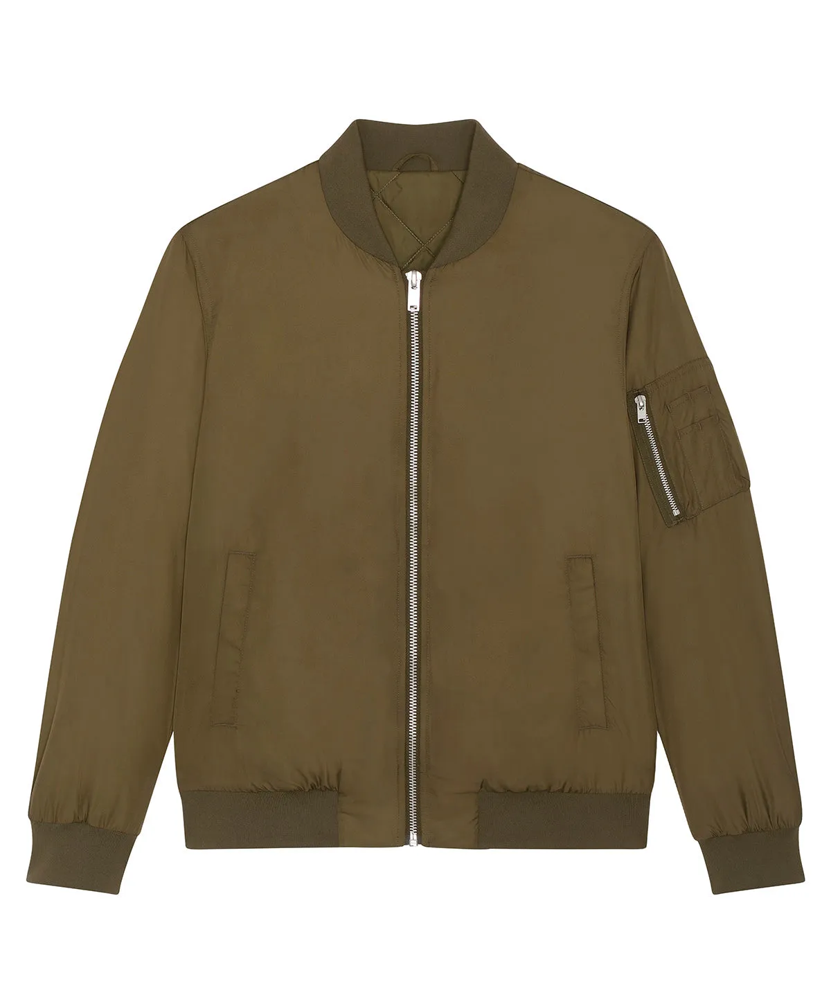 British Khaki - Bomber jacket with metal details (STJU844)