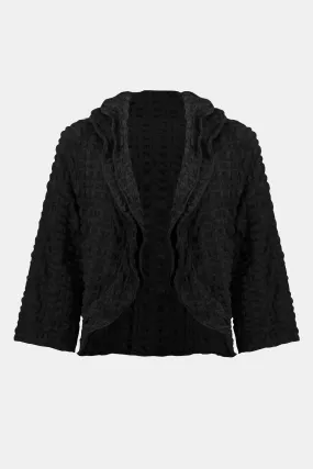 Bubble woven cropped jacket