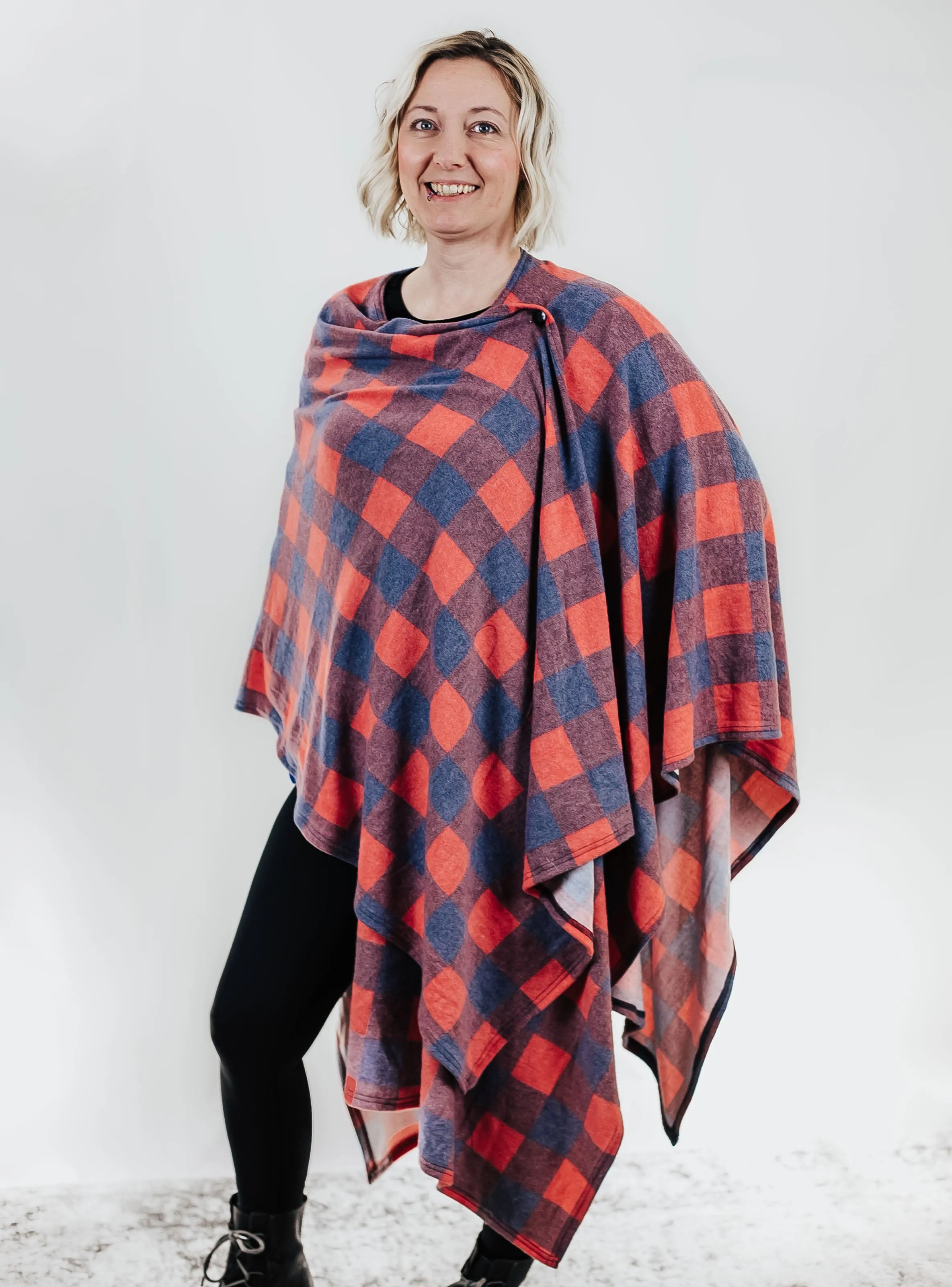 Buffalo Plaid Blanket Wrap