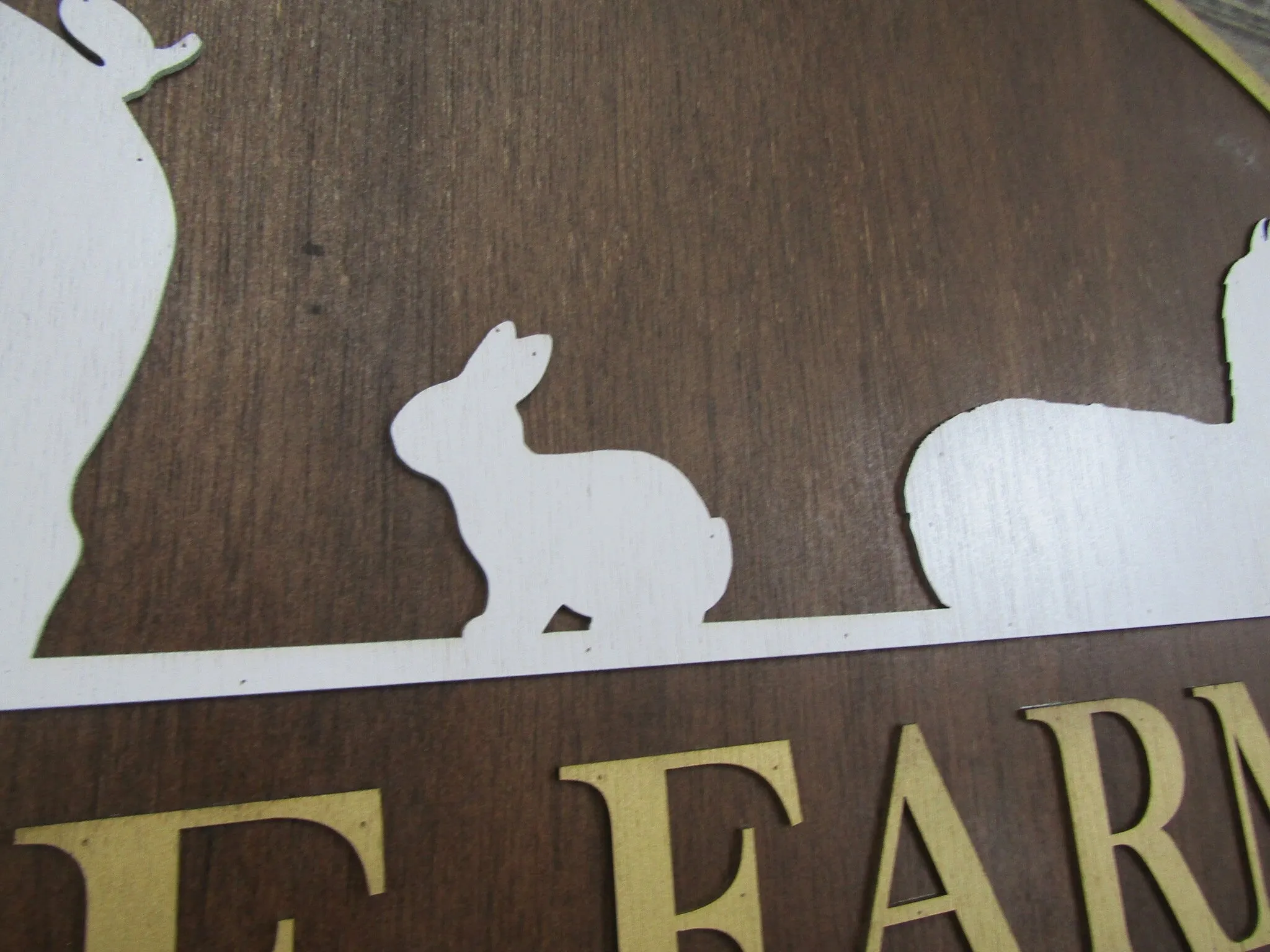 Business Sign Oval 3D Large Custom Hobby Farm Llama Rabbit Pig Indoor Outdoor Your Logo Homestead Laser Cut Wooden Sign Farmhouse